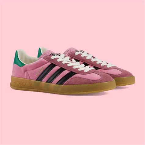 gucci pink adidas|pink gucci adidas gazelle.